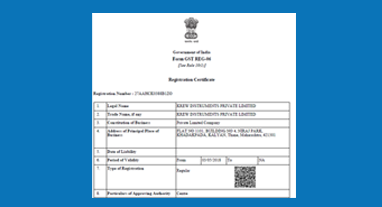 GST Certificate